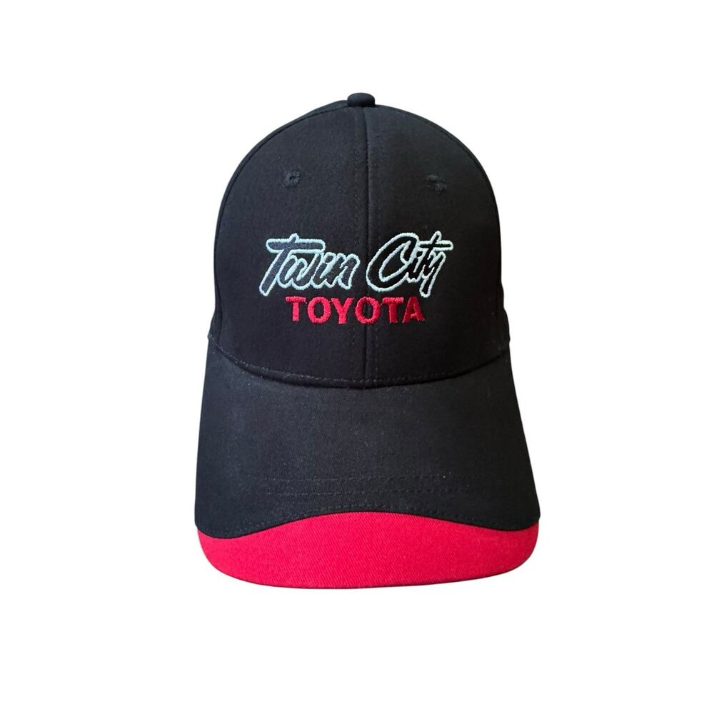 Twin City Toyota Scion Hat Adjustable Black Red Dealership Promo Cap Garage‎